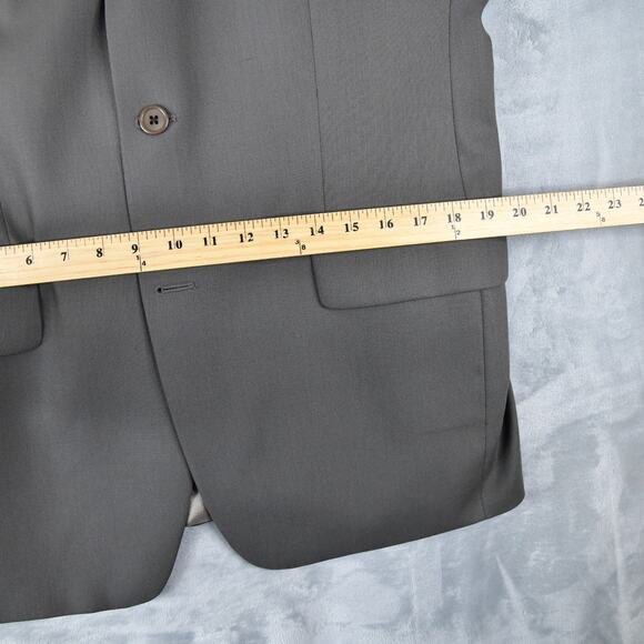 Calvin Klein Blazer Men's 38R Beige Gray Wool Sport Coat Jacket - Picture 10 of 12